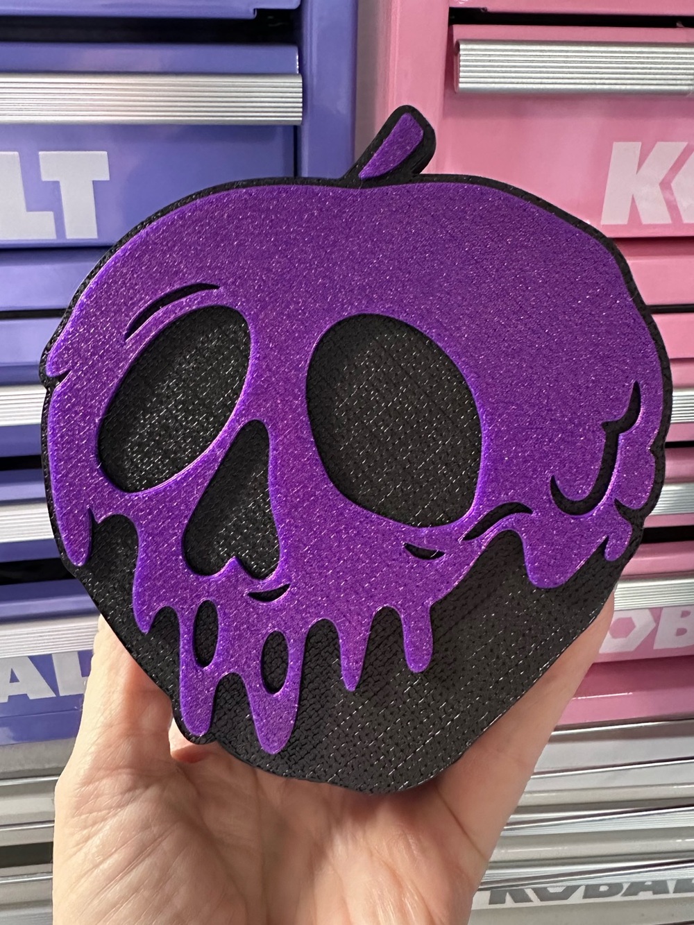 Disney Poison Apple Skull Foaming Soap Holder for Bath & Body Works Bottles - Picture 8 of 9